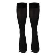 Truform 0373BL-L Knee-High Stockings - Closed Toe - 15-20 mmHg - Black - Large