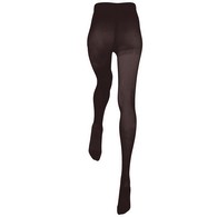 Truform 0375BL-M Opaque Microfiber Compression Pantyhose - 15-20 mmHg - Black - Medium