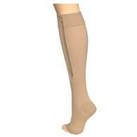 Truform 0675 Zipper Compression Stockings - Open Toe - 15-20 mmHg