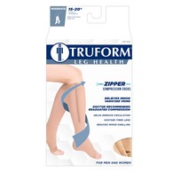 Truform 0675 Zipper Compression Stockings - Open Toe - 15-20 mmHg