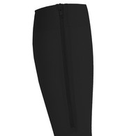 Truform 0675BL-2L Zipper Stockings - Open Toe - 15-20 mmHg - Black - 2XL