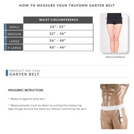 Truform 0762 Adjustable Lightweight Garter Belt - Ideal for Female Figure - 2" Waistband
