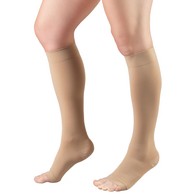 Truform 0808BG-2L Knee-High Stockings - Open Toe - 18 mmHg - Beige - 2XL