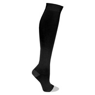 Truform 0808BL-L Knee-High Stockings - Open Toe - 18 mmHg - Black - Large