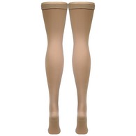 Truform 0810BG-M Thigh Length Stockings - Open Toe - 18 mmHg - Beige - Medium