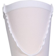 Truform 0810WH-XL Thigh Length Stockings - Open Toe - 18 mmHg - White - Extra Large