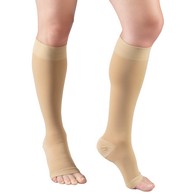 Truform 0845-2L Knee-High Stockings - Open Toe - 30-40 mmHg - Beige - 2XL