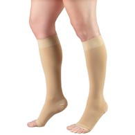 Truform 0845-2L Knee-High Stockings - Open Toe - 30-40 mmHg - Beige - 2XL