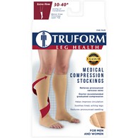 Truform 0845 Knee-High Compression Stockings - Open Toe - 30-40 mmHg