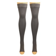 Truform 0868CH-L Classic Medical Thigh-High Stockings - Dot Top - 20-30 mmHg - OT - CHAR - LGE