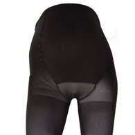 Truform 1758BL-M Full Figure Pantyhose - 20-30 mmHg - Black - Medium