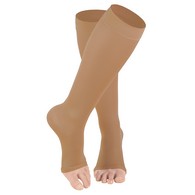 Truform 1762 Sheer Knee-High Compression Stockings - Open Toe - 8-15 mmHg