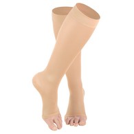 Truform 1762 Sheer Knee-High Compression Stockings - Open Toe - 8-15 mmHg