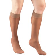 Truform 1763 Sheer Knee-High Compression Stockings - Closed Toe - 8-15 mmHg