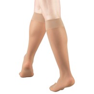 Truform 1763BG-L Sheer Knee-High Stockings - Closed Toe - 8-15 mmHg - Beige - Large