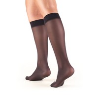 Truform 1763BL-S Sheer Knee-High Stockings - Closed Toe - 8-15 mmHg - Black - Small