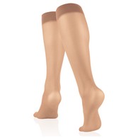 Truform 1763LB-XL Sheer Knee-High Stockings - Closed Toe - 8-15 mmHg - Light Beige - Extra Large