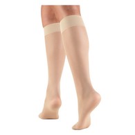 Truform 1763ND-S Sheer Knee-High Stockings - Closed Toe - 8-15 mmHg - Nude - Small