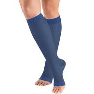 Truform 1772 Sheer Knee-High Compression Stockings - Open Toe - 15-20 mmHg