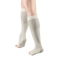 Truform 1772IV-S Sheer Knee-High Stockings - Open Toe - 15-20 mmHg - Ivory - Small