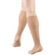 Truform 1772ND-3L Sheer Knee-High Stockings - Open Toe - 15-20 mmHg - Nude - 3XL