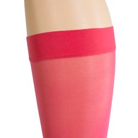 Truform 1772PK-M Sheer Knee-High Stockings - Open Toe - 15-20 mmHg - Pink - Medium