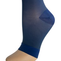 Truform 1772TL-L Sheer Knee-High Stockings - Open Toe - 15-20 mmHg - Blue - Large