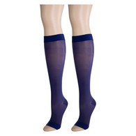 Truform 1772VT-S Sheer Knee-High Stockings - Open Toe - 15-20 mmHg - Purple - Small