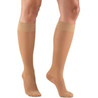 Truform 1773 Ladies' Sheer Knee-High Support Stockings, 15-20 mmHg, LITES 20 Denier Look