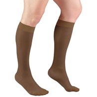 Truform 1773 Ladies' Sheer Knee-High Support Stockings - 15-20 mmHg - 20 Denier - 2XL - Espresso