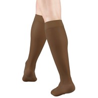 Truform 1773 Ladies' Sheer Knee-High Support Stockings - 15-20 mmHg - 20 Denier - XL - Espresso