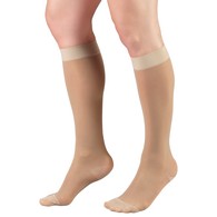 Truform 1773 Ladies' Sheer Knee-High Support Stockings - 15-20 mmHg - 20 Denier - 2XL - Nude