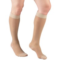 Truform 1773 Ladies' Sheer Knee-High Support Stockings - 15-20 mmHg - 20 Denier - 3XL - Nude