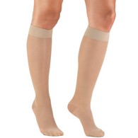 Truform 1773 Ladies' Sheer Knee-High Support Stockings - 15-20 mmHg - 20 Denier - 3XL - Nude