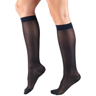 Truform 1773 Ladies' Sheer Knee-High Support Stockings - 15-20 mmHg - 20 Denier - 2XL - Navy