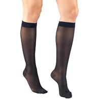 Truform 1773 Ladies' Sheer Knee-High Support Stockings - 15-20 mmHg - 20 Denier - 2XL - Navy