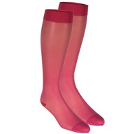 Truform 1773 Ladies' Sheer Knee-High Support Stockings - 15-20 mmHg - 20 Denier - SML - Pink