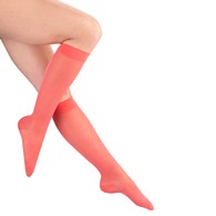 Truform 1773 Ladies' Sheer Knee-High Support Stockings - 15-20 mmHg - 20 Denier - XL - Pink