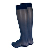 Truform 1773 Ladies' Sheer Knee-High Support Stockings - 15-20 mmHg - 20 Denier - 2XL - Blue