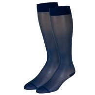 Truform 1773 Ladies' Sheer Knee-High Support Stockings - 15-20 mmHg - 20 Denier - 2XL - Blue