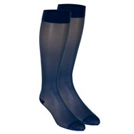 Truform 1773 Ladies' Sheer Knee-High Support Stockings - 15-20 mmHg - 20 Denier - MED - Blue
