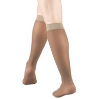 Truform 1773 Ladies' Sheer Knee-High Support Stockings - 15-20 mmHg - 20 Denier - 2XL - Taupe