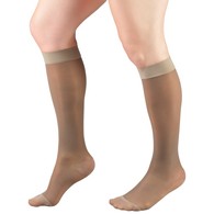 Truform 1773 Ladies' Sheer Knee-High Support Stockings - 15-20 mmHg - 20 Denier - 2XL - Taupe