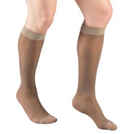Truform 1773 Ladies' Sheer Knee-High Support Stockings - 15-20 mmHg - 20 Denier - 3XL - Taupe