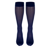 Truform 1773 Ladies' Sheer Knee-High Support Stockings - 15-20 mmHg - 20 Denier - XL - Purple