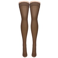 Truform 1774ES-L Sheer Thigh-High Stockings - 15-20 mmHg - Espresso - Large
