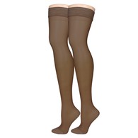 Truform 1774ES-L Sheer Thigh-High Stockings - 15-20 mmHg - Espresso - Large