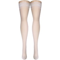 Truform 1774IV-L Sheer Thigh-High Stockings - 15-20 mmHg - Ivory - Large