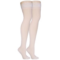 Truform 1774IV-XL Sheer Thigh-High Stockings - 15-20 mmHg - Ivory - Extra Large