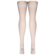 Truform 1774IV-XL Sheer Thigh-High Stockings - 15-20 mmHg - Ivory - Extra Large